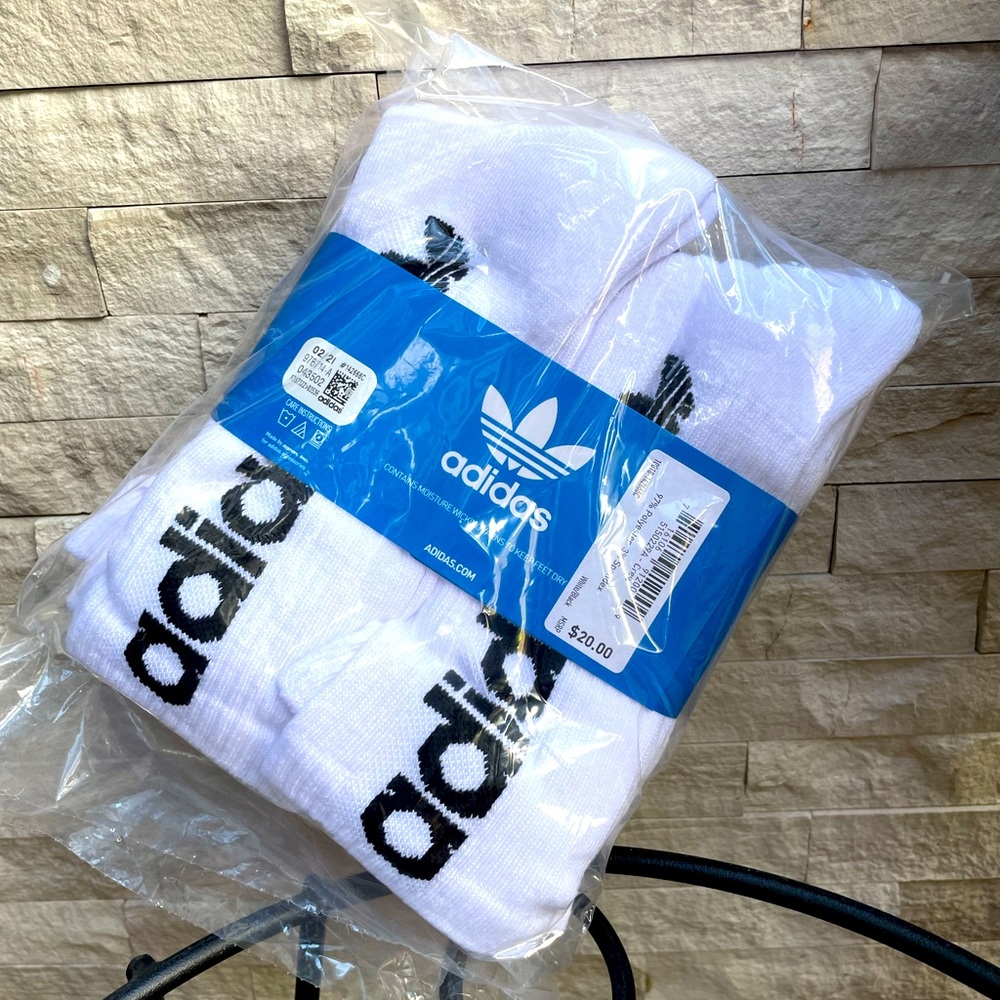 👟Adidas athletic socks 6 pack